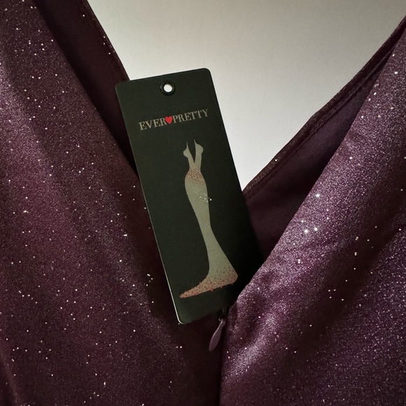 Sparkly Sleeveless Purple Evening Gown 26 NWT - Picture 10 of 10